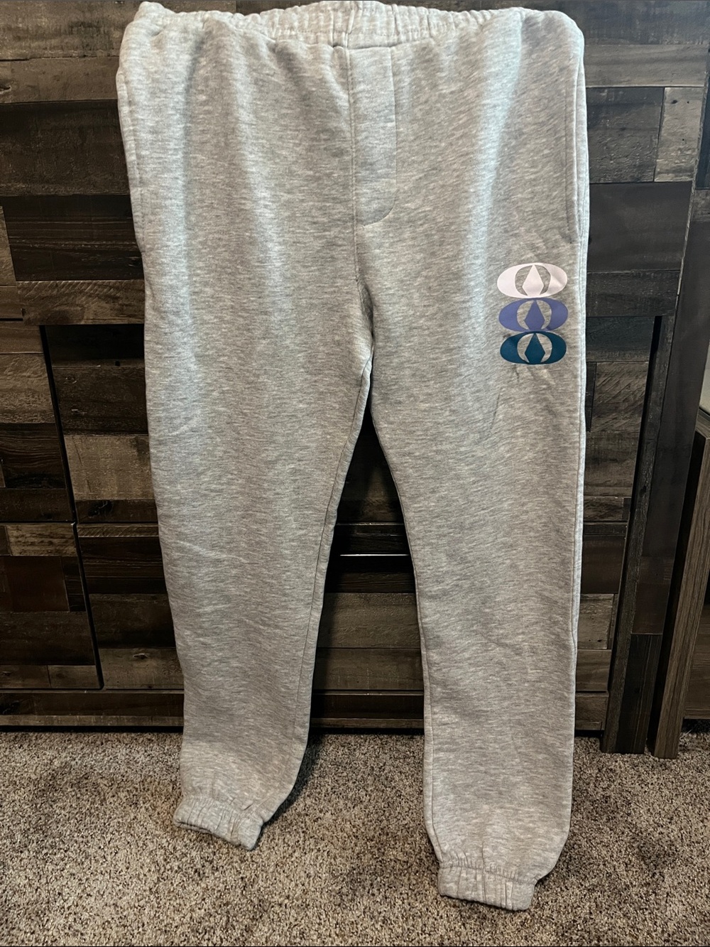 Volcon Kid’s Grey Sweatpants with Side Graphic - volcom